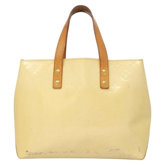 LOUIS VUITTON Monogram Vernis Reade PM Hand Bag Perle LV Auth - Picture 3 of 16